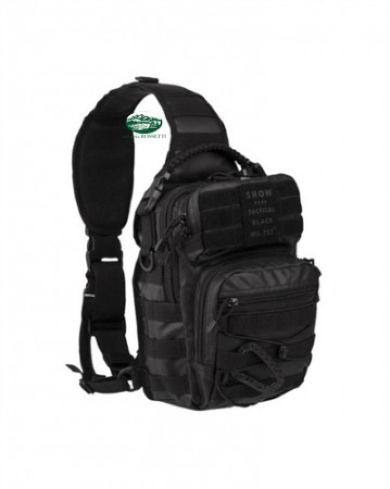 MILSPEC Zaino tattico monospalla nero 25 lt