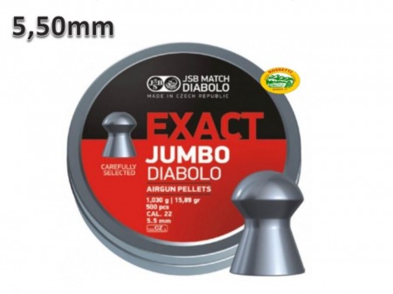 JSB Pallini EXACT JUMBO DIABOLO cal.5,50mm 1,030gr conf.500 pz