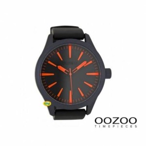 OOZOO Orologio Timepieces nero caucciu