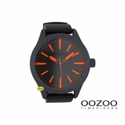 OOZOO Orologio Timepieces nero caucciu