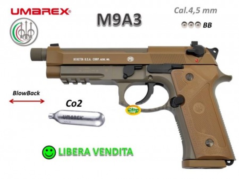 UMAREX BERETTA M9A3 C02 cal.4,5 