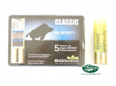 BRENNEKE CLASSIC Cartucce a palla cal.20 - 24gr 