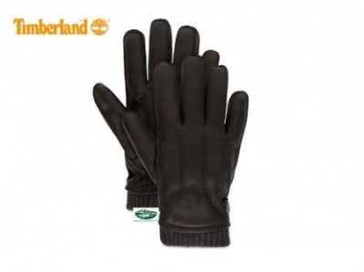 TIMBERLAND Guanti pelle neri A1EGC
