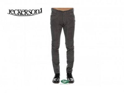 JECKERSON Jeans velluto grigio 