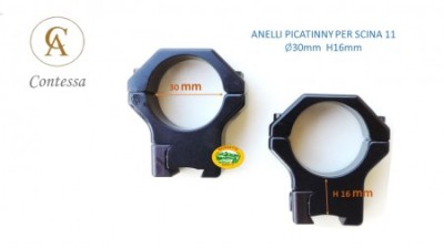 CONTESSA Anelli 30mm H16mm per scina 11mm - SDT02/A