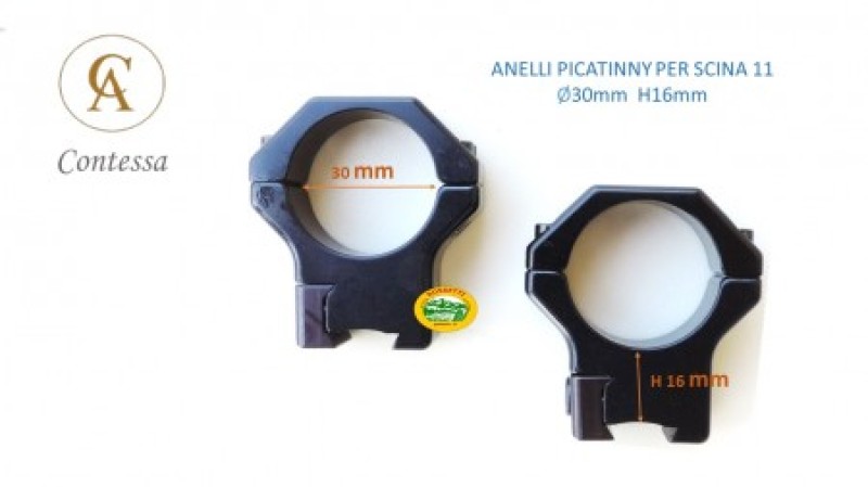 CONTESSA Anelli 30mm H16mm per scina 11mm - SDT02/A