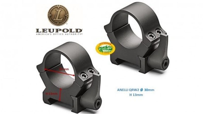 LEUPOLD Anelli QRW2 30mm ALTI - 174078 opachi