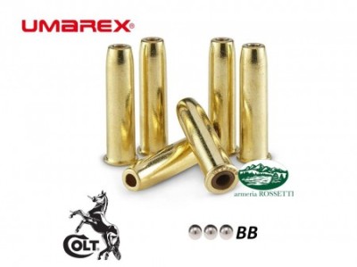 UMAREX Bossoli ricambio pallini sferici BB per revolver Colt SAA45