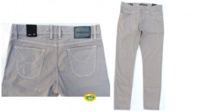 JECKERSON Pantaloni microfantasia grigio