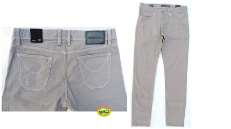 JECKERSON Pantaloni microfantasia grigio
