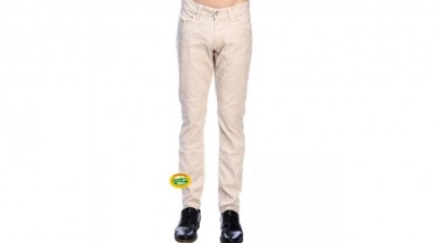 JECKERSON Pantaloni microfantasia beige