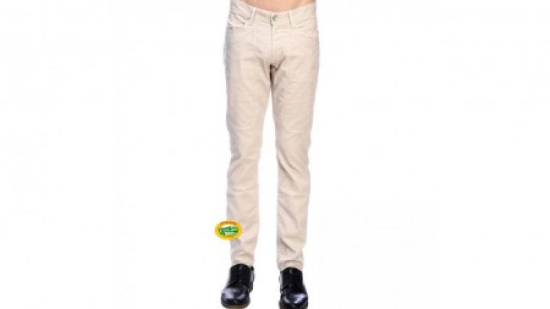 JECKERSON Pantaloni microfantasia beige