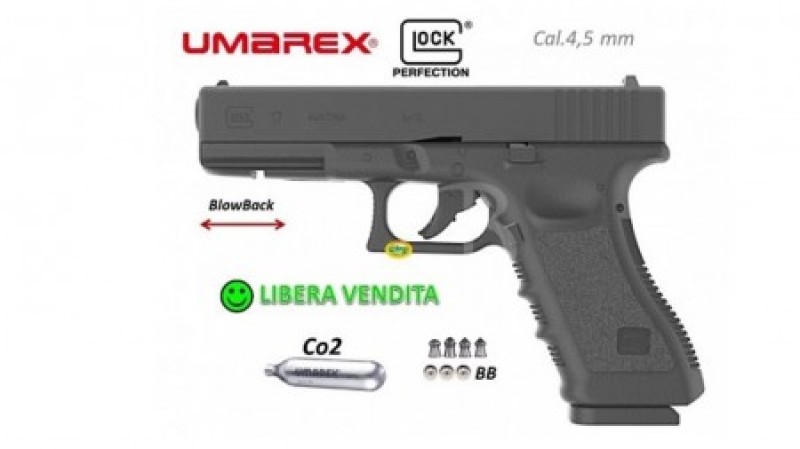 UMAREX GLOCK 17 gen 3 CO2 cal.4,5mm blowback