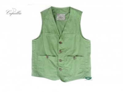 CAPALBIO Gilet gabardina verde