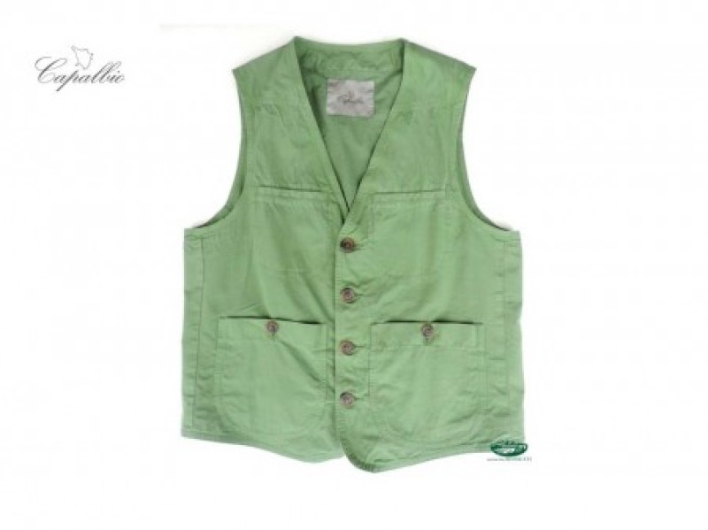 CAPALBIO Gilet gabardina verde