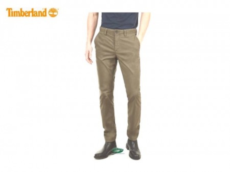 TIMBERLAND Pantaloni Chino cotone verde