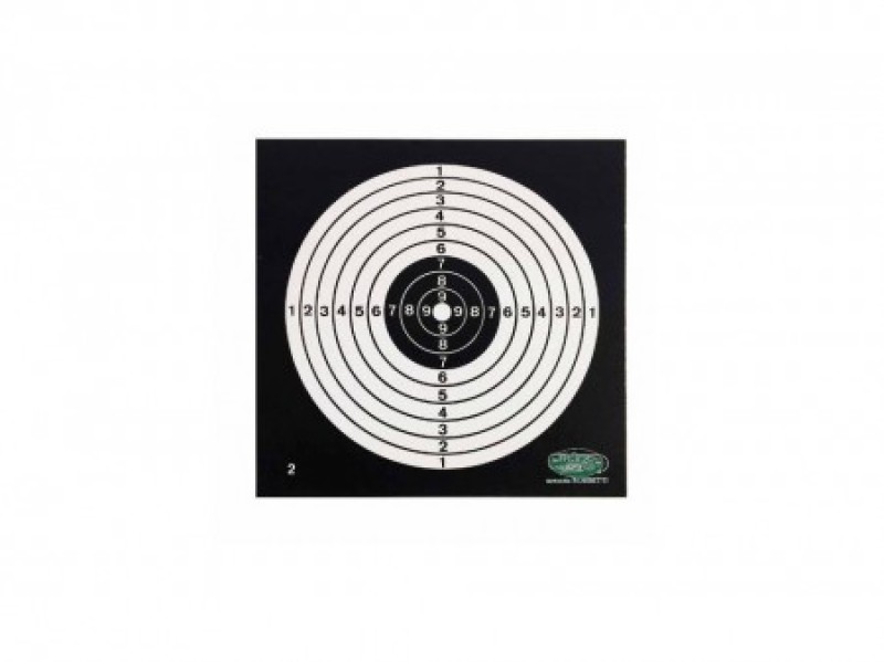 HTG Bersaglio nero 14x14 cm conf.50 pz