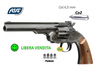 ASG Schofield 6 CO2 cal.4,5mm - pallini diabolo - 
