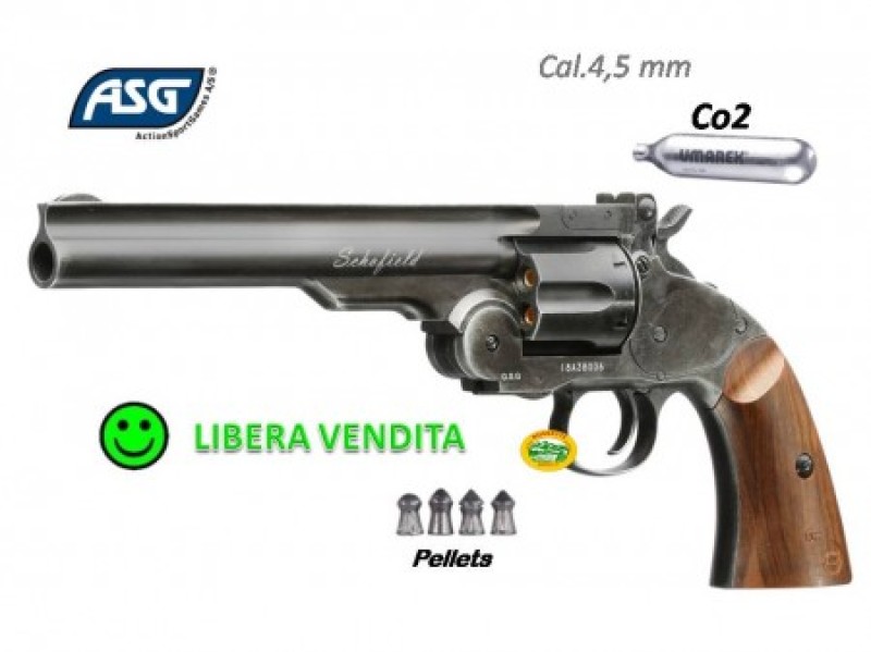 ASG Schofield 6 CO2 cal.4,5mm - pallini diabolo - 