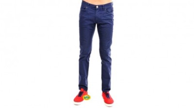 JECKERSON Pantaloni microquandro blu 