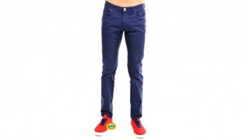 JECKERSON Pantaloni microquandro blu 