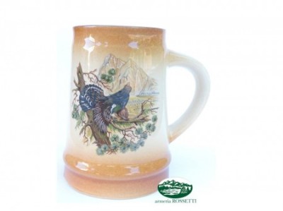 GUNTHER Boccale in ceramica con fagiano