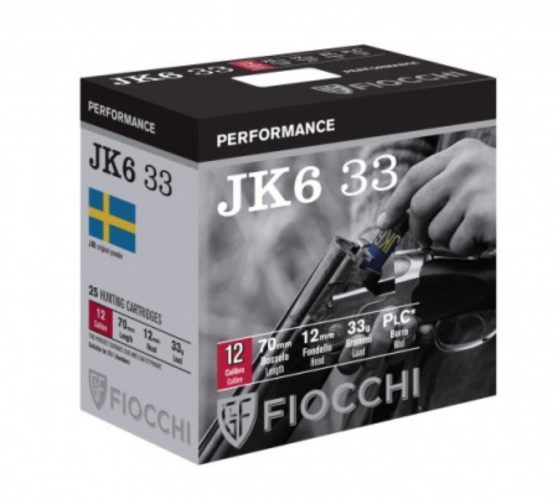 FIOCCHI cartucce JK6 cal.12 T1 gr.33 p.11