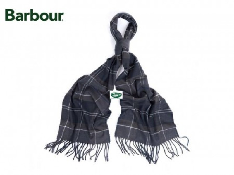 BARBOUR Sciarpa unisex  tartan grigio