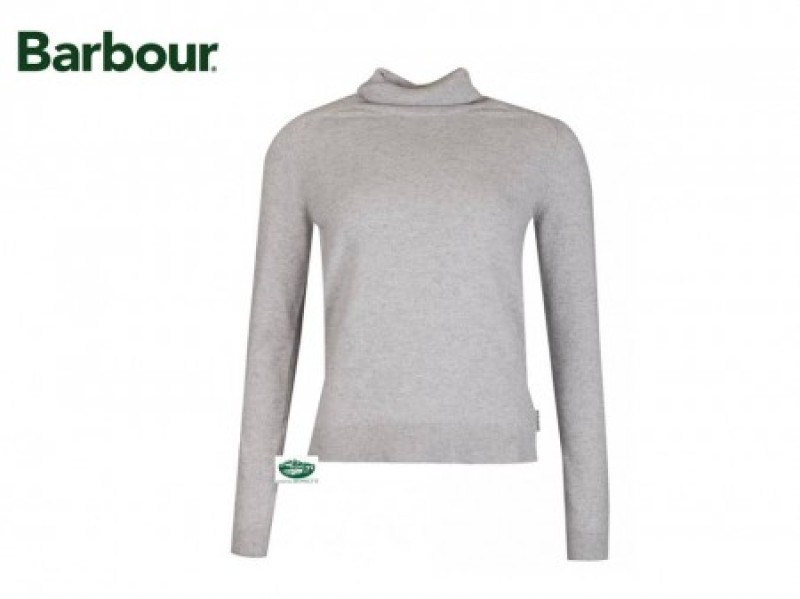 BARBOUR maglia PENDLE dolcevita donna grigia