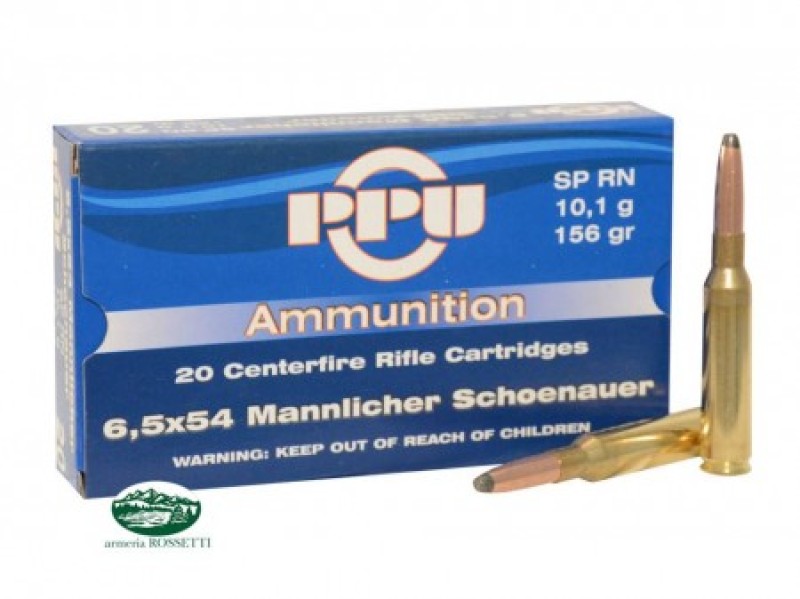 PPU PRVI PARTIZAN Munizioni cal.6,5x54 palla  SP RN 156gr.