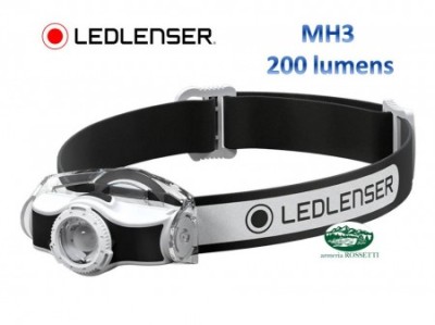 LED LENSER Torcia da testa MH3 - 200 lumen
