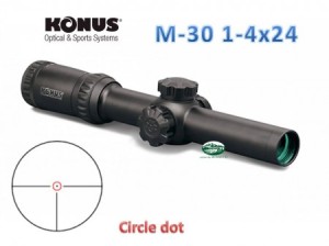 KONUS PRO M-30 1-4x24 ret. circle dot - 07184