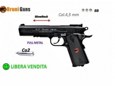 BRUNI US COMBAT CO2 Full metal cal.4,5