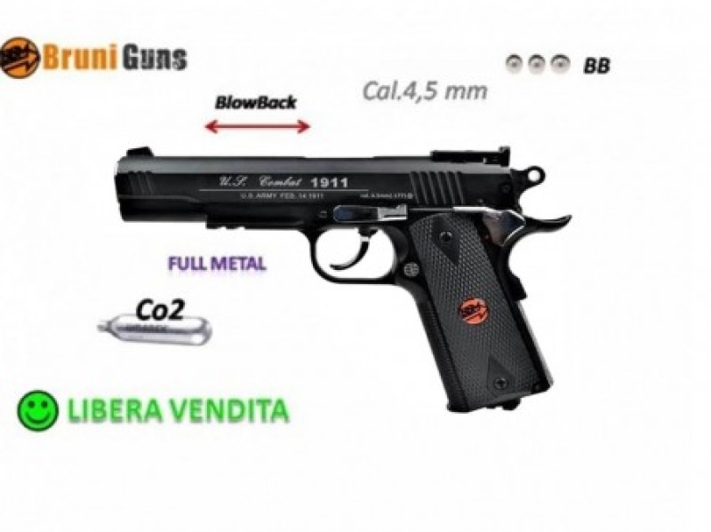 BRUNI US COMBAT CO2 Full metal cal.4,5
