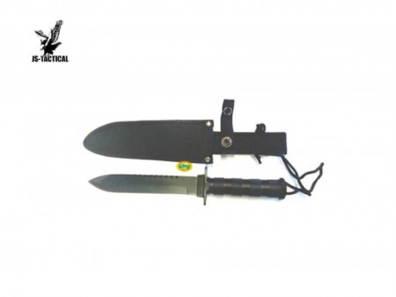JS TACTICAL Coltello Rambo lama fissa kit sapravvivenza