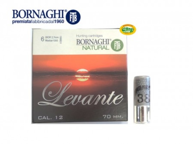 BORNAGHI cartucce Levante BIOR 38gr. cal.12 Speciale Colombaccio pb.6