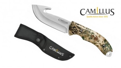 CAMILLUS Coltello a lama fissa Veil mimetico con gancio scuoiatore