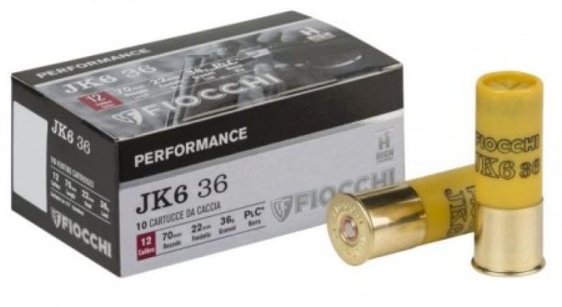 FIOCCHI cartucce JK6 cal.12 gr.36. pb.7 