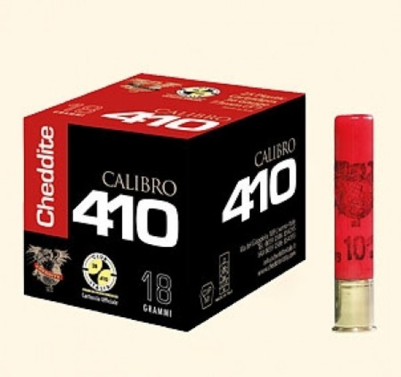 CHEDDITE cartucce MAGNUM cal.410 BIOR 18gr. pb.7,5