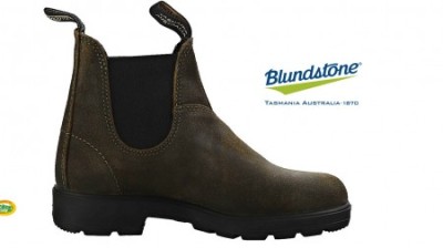 BLUNDSTONE Boot Dark olive suede unisex 1615