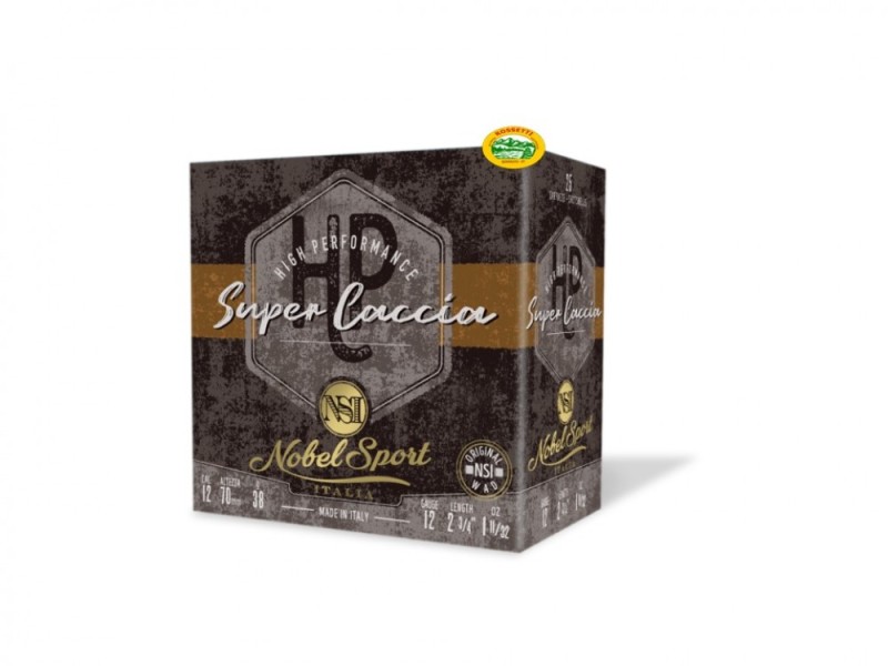 NOBEL cartucce SUPER CACCIA HP cal.12 gr.38 pb.7 speciale colombaccio