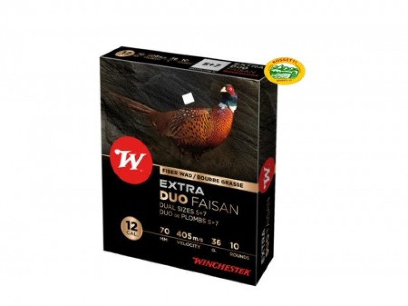 WINCHESTER cartucce EXTRA DUO FAISAN cal.12 pb.7+5