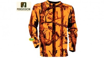 PERCUSSION T-shirt fluo camo maniche lunghe 15162
