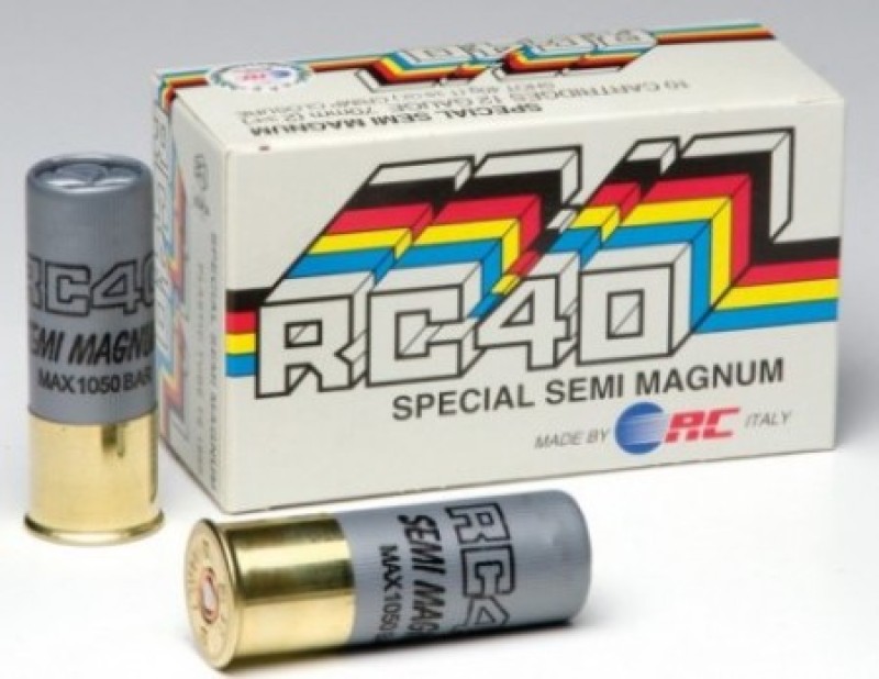 RC cartucce RC40 semimagnum cal.12 pb.6 speciale colombaccio