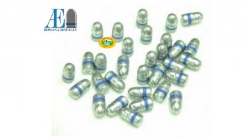 ROMANA METALLI Palle piombo cal.38/357 RN 155gr 500 pezzi