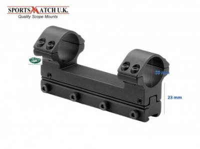 SPORTSMATCH Attacco 1 pezzo da 30 mm alto scina 11mm - regolabile