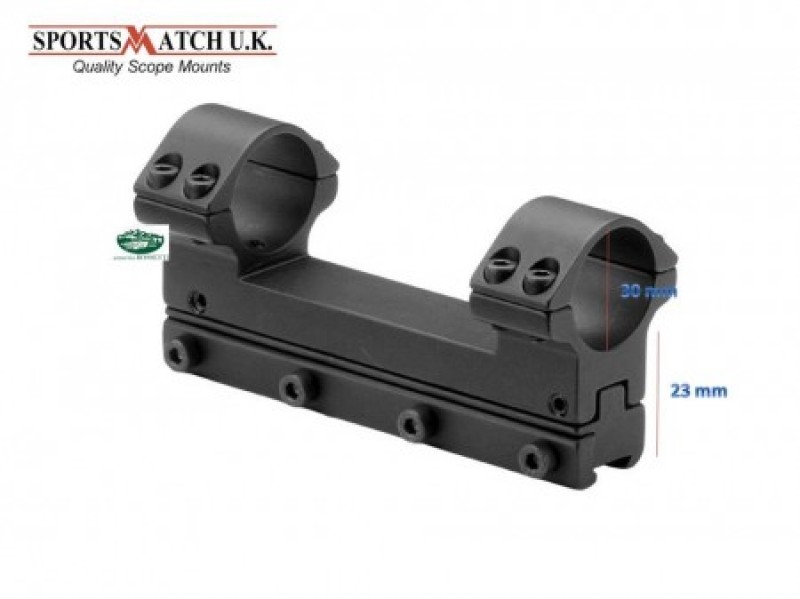 SPORTSMATCH Attacco 1 pezzo da 30 mm alto scina 11mm - regolabile