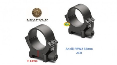 LEUPOLD Anelli PRW2 34 mm ALTI opachi - 175860