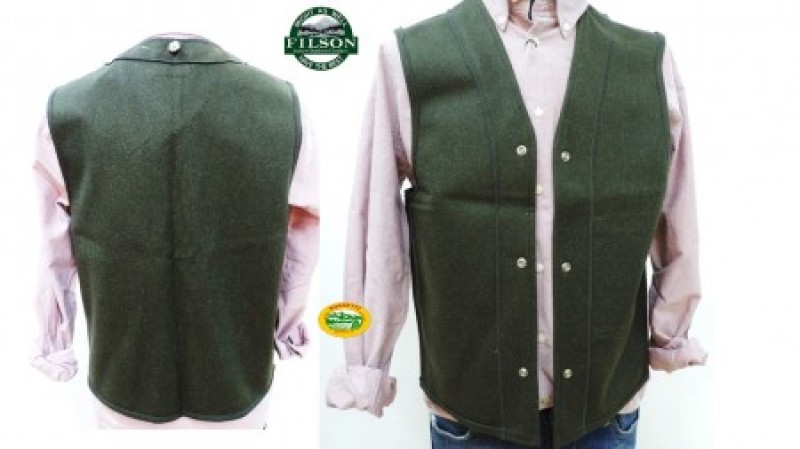 FILSON gilet interno in loden verde 91S