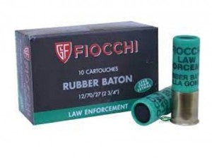 FIOCCHI Cartucce palla gomma cal.12 - Rubber Baton